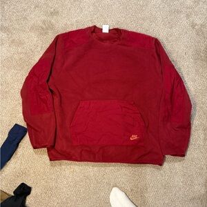 Nike Men's Deep Red Crewneck Sweater